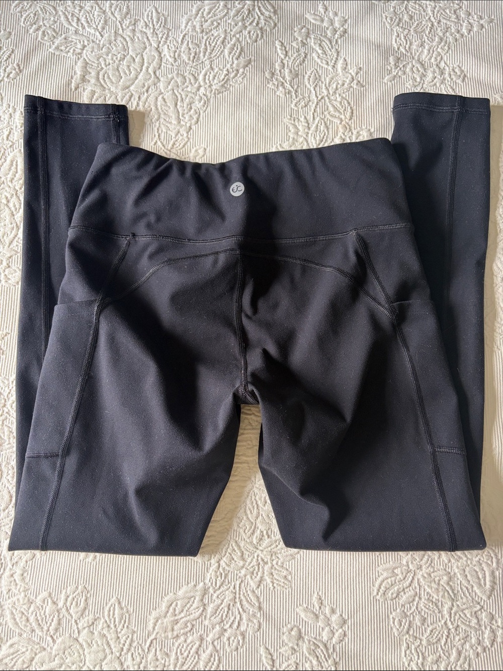 Ewedoos Black  Leggings with Side Pockets